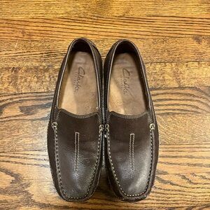 Clarks Men's Dark Brown Leather Loafers